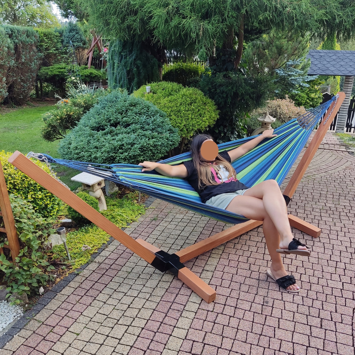 FRAME + HAMMOCK IMPREGNATED STAND STRONG 2-PERSON Color other