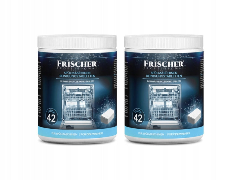 FRISCHER Professional Dishwasher Cleaning Tablets 2 x 42 Pack