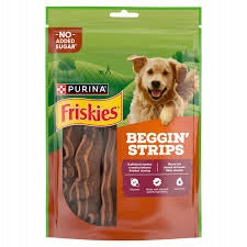 FRISKIES DOG TREATS BEGGIN' STRIPS 120G