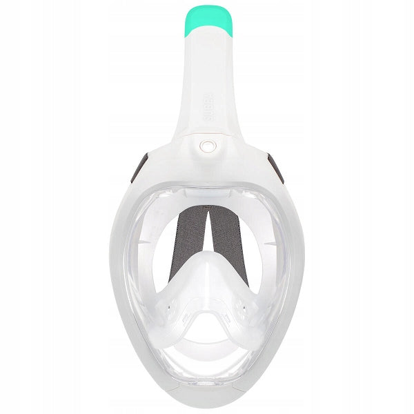 FULL FACE MASK FOR BREATHING SNORKELING DIVING SUBEA # M/L Color white