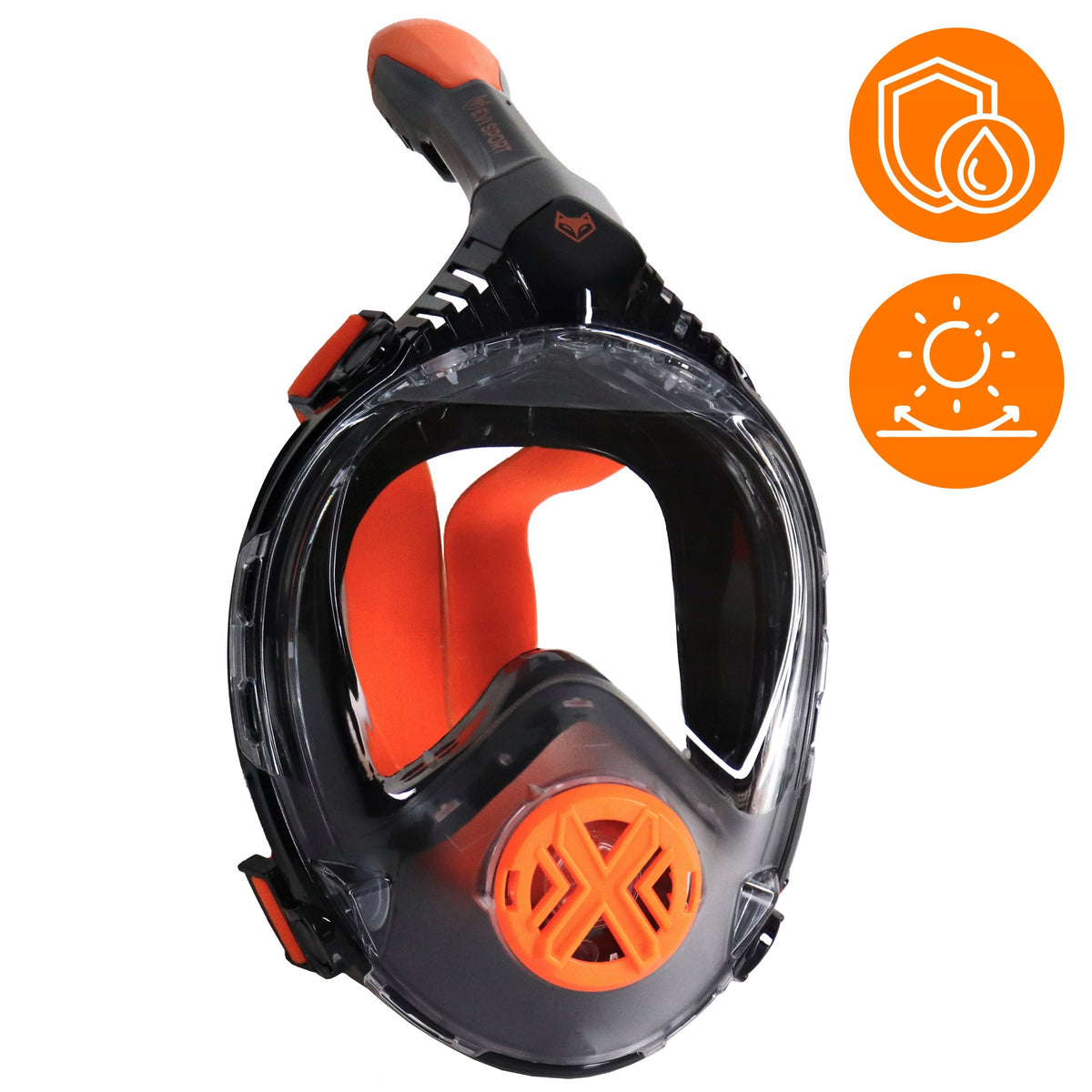 FULL FACE SNORKELING DIVING MASK DOES NOT PAIR PRO S/M Color black