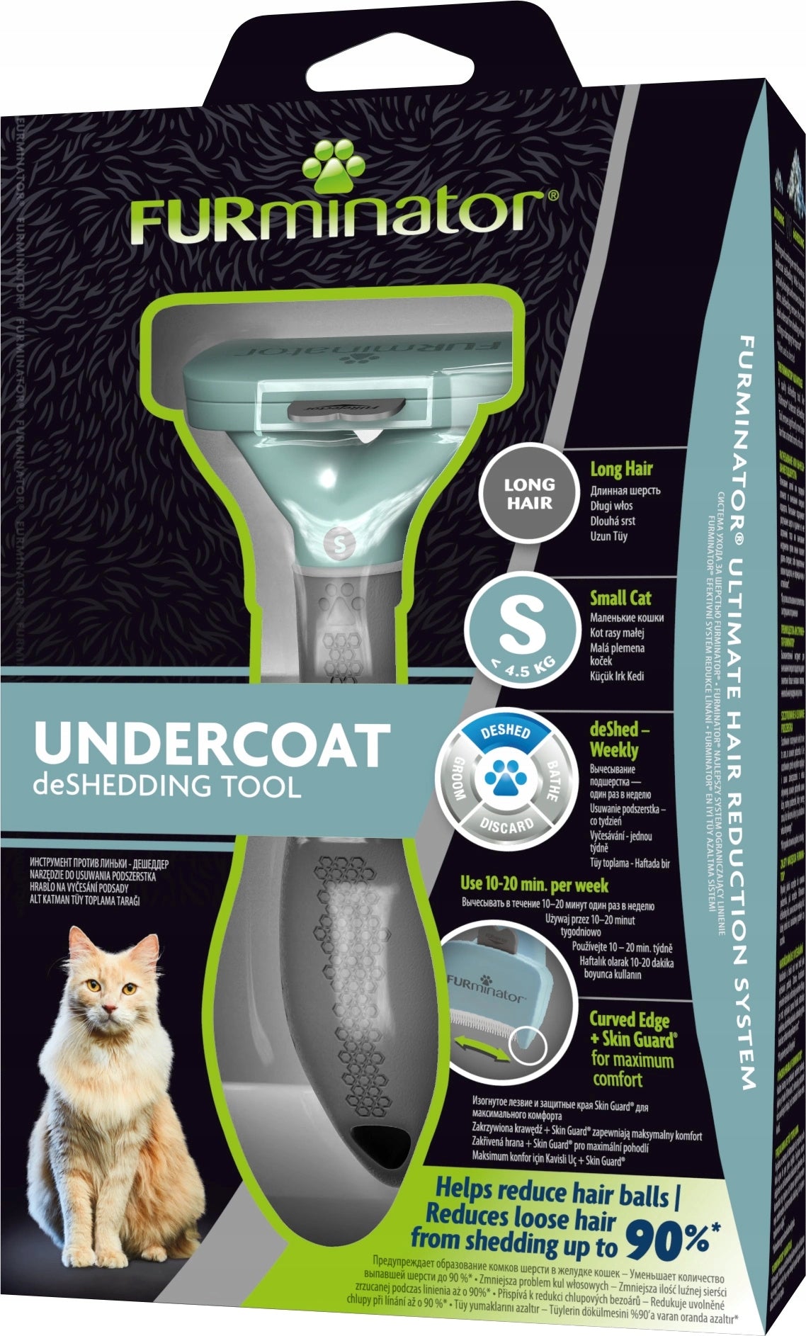 FURMINATOR Trimmer for long-haired cats to remove undercoat - Small