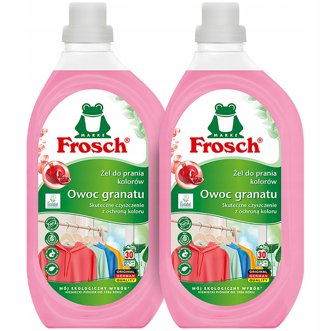 Fabric Washing Gel Frosch Pomegranate Fruit 3L 60 Washes Efficient Beautiful Fragrance