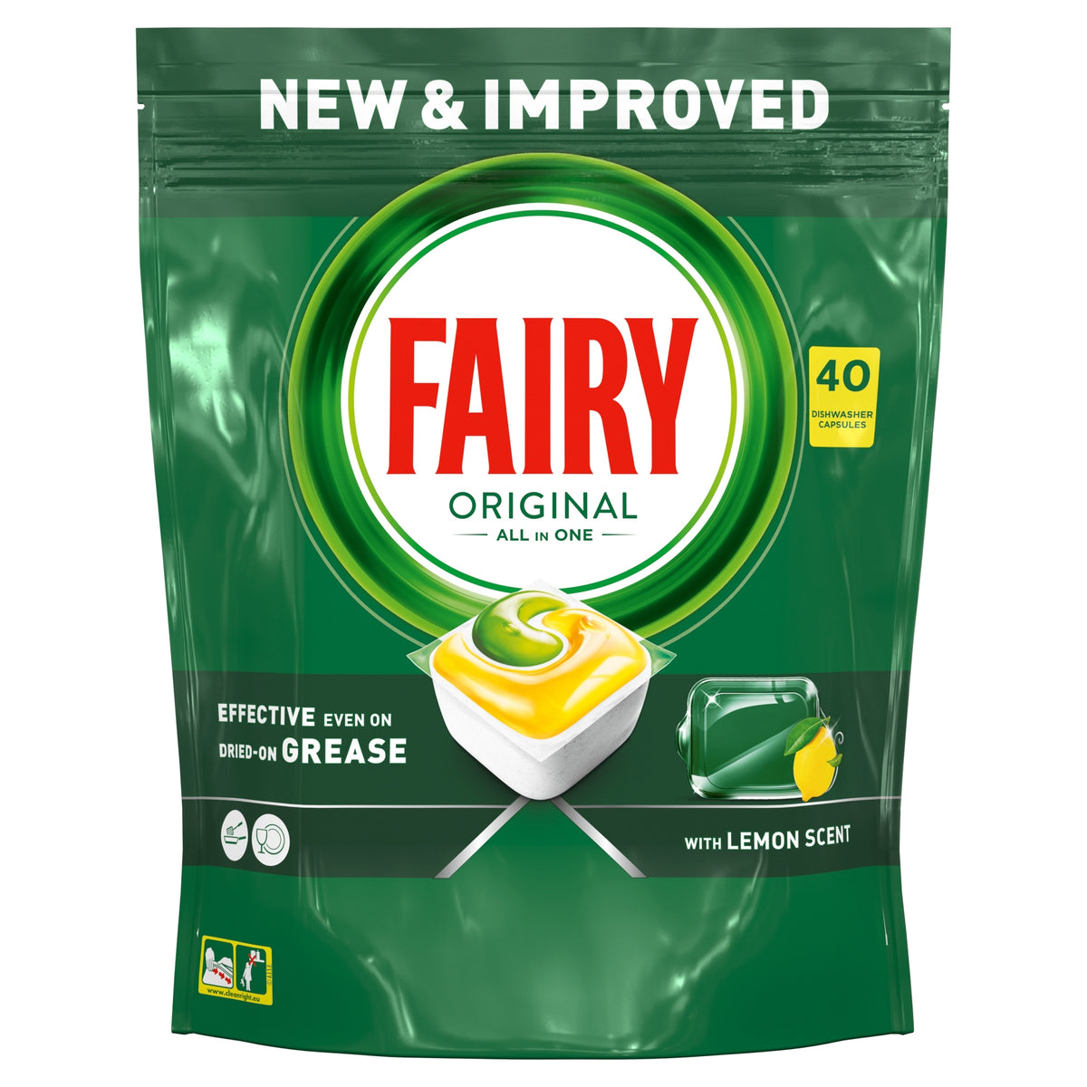 Fairy Original Lemon Tablets All In One, 40pcs