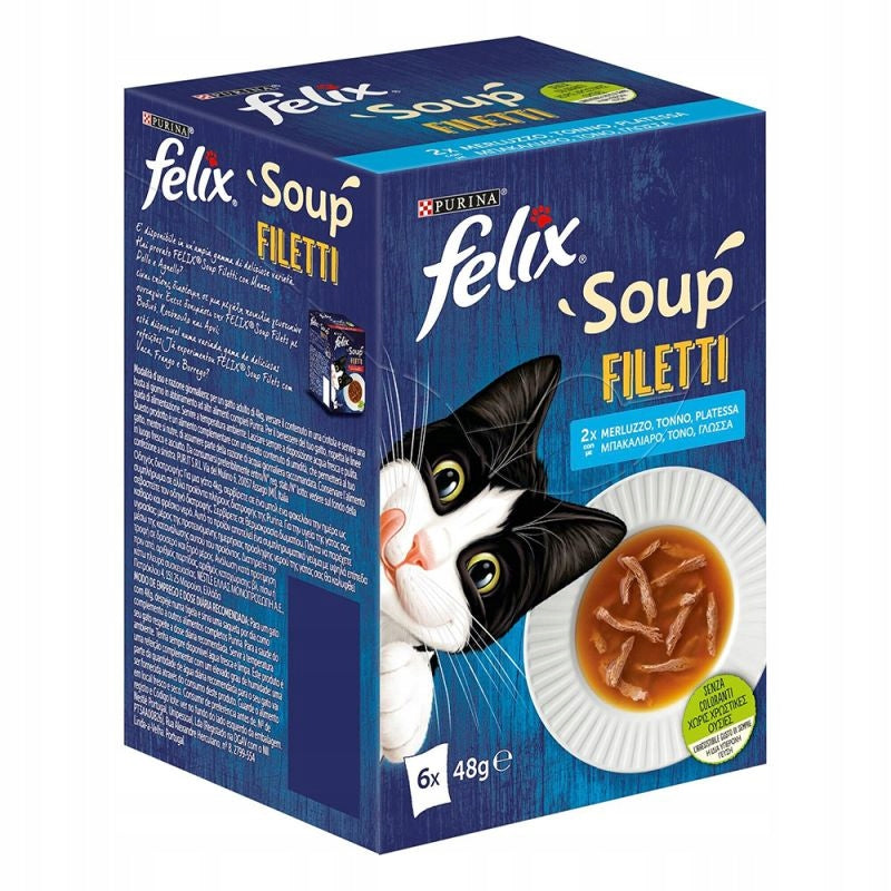 Felix SOUP Tender Strips 6x48g soup mix fish fillets for cat Manufacturer code 44189677
