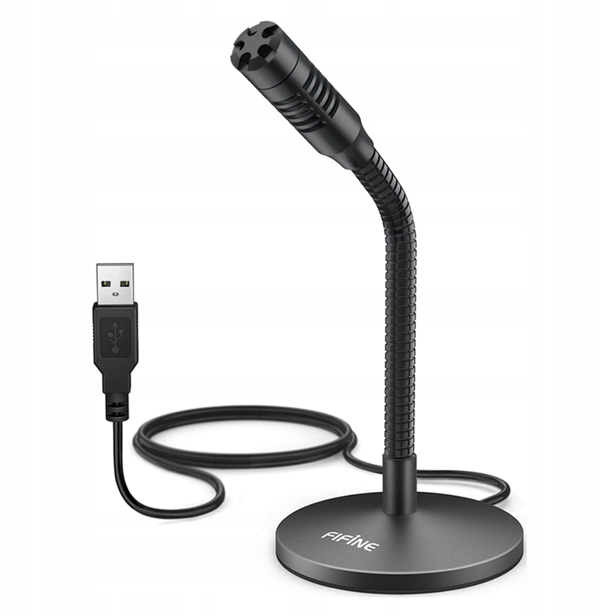 Fifine K050 USB Condenser Microphone Cardioid Adjustable Plug&Play PC