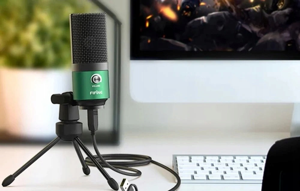 Fifine K669BG Studio USB Condenser Microphone for Podcast Streaming Packaging status original