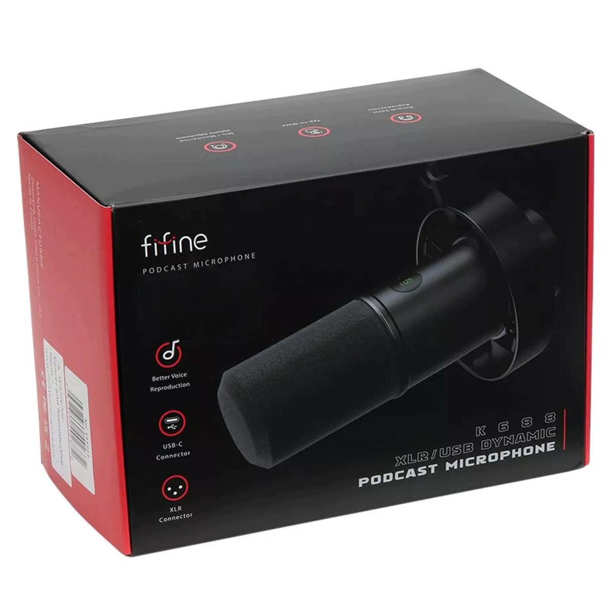Fifine K88 XLR/USB Dynamic Podcast Microphone Manufacturer code K88