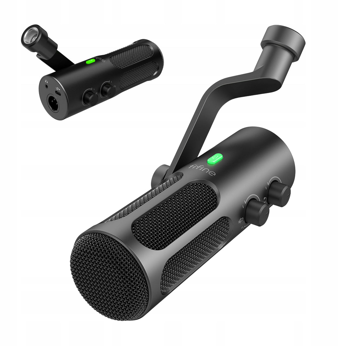 Fifine Tank3 Dynamic Studio Microphone USB/XLR Monitoring Metal