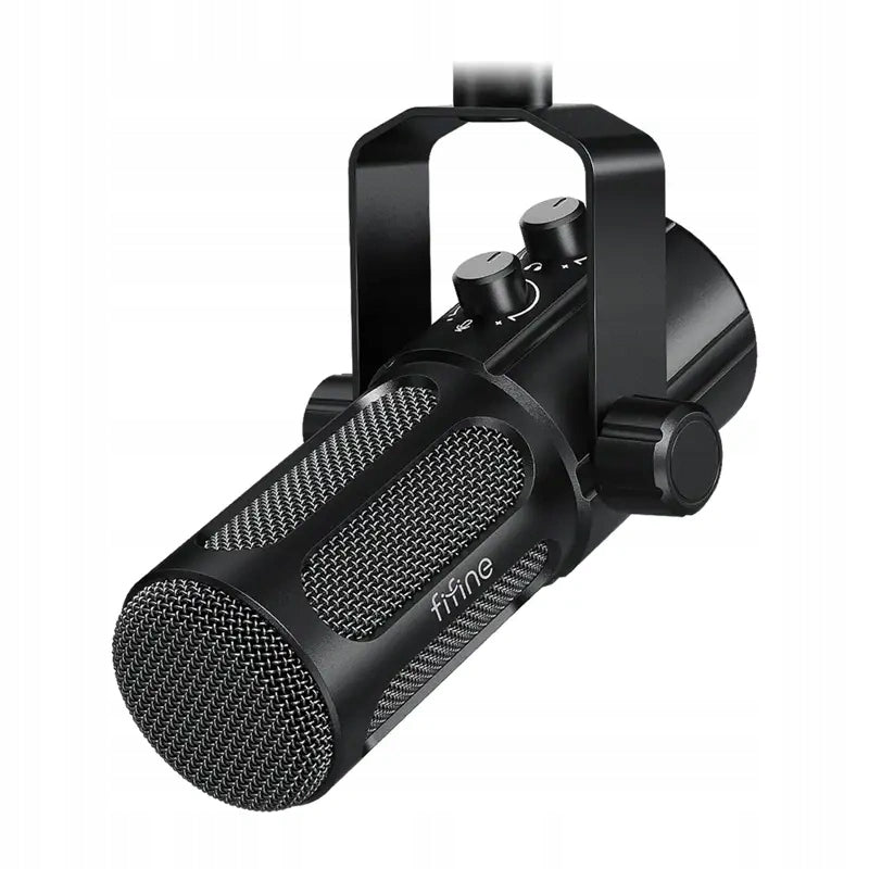Fifine Tank6 Dynamic Studio Microphone with USB/XLR Monitoring Black Packaging status original
