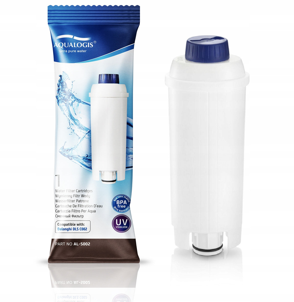 Filter For Delonghi AL-S002 + Universal Descaler 250ml Brand Aqualogis
