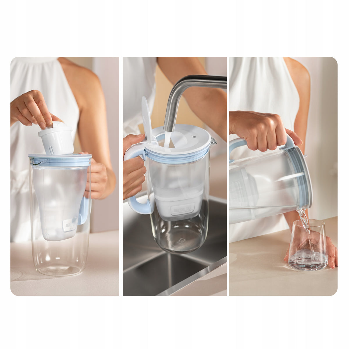 Filter jug Brita Glass 2,5 l colourless Manufacturer code 1050452