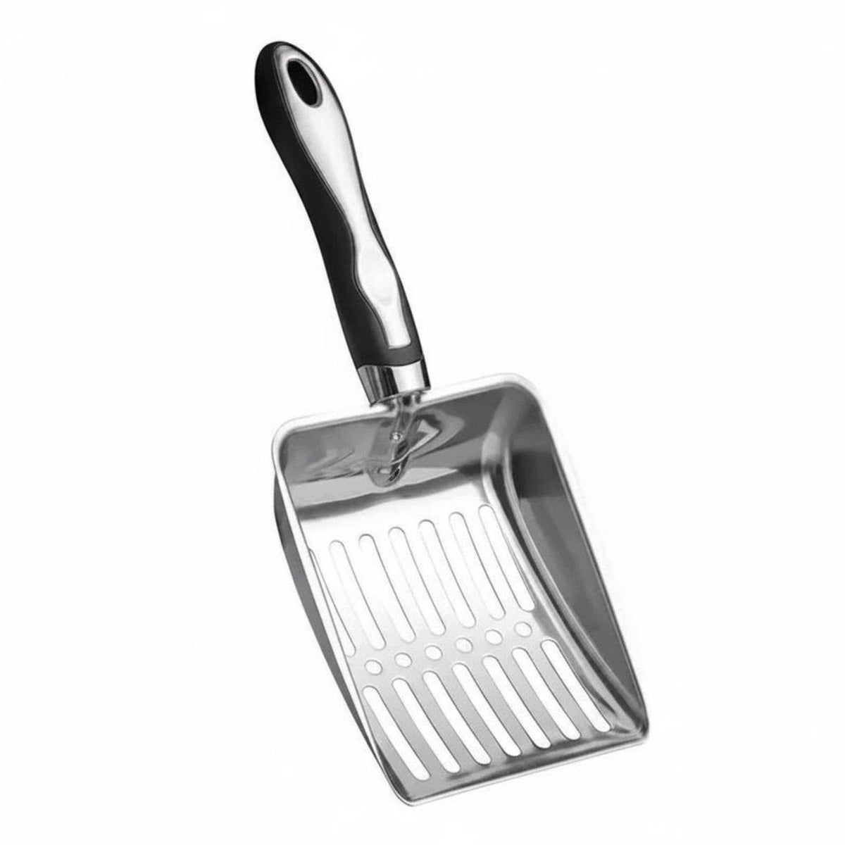Fine Hole Feline Waste Tool Rust Resistant Stainless Steel Gourd Handle
