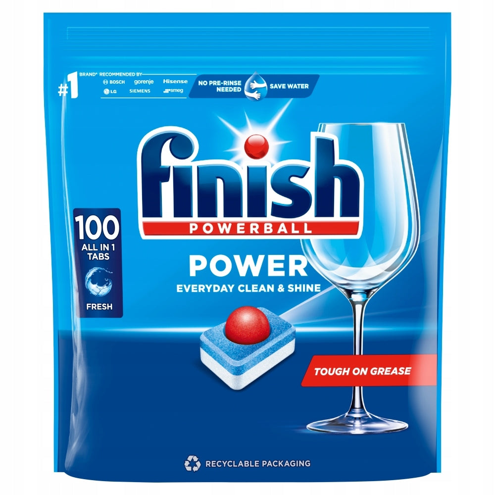 Finish Power All in 1 Dishwasher Tablets 200 Pack Brand Finish