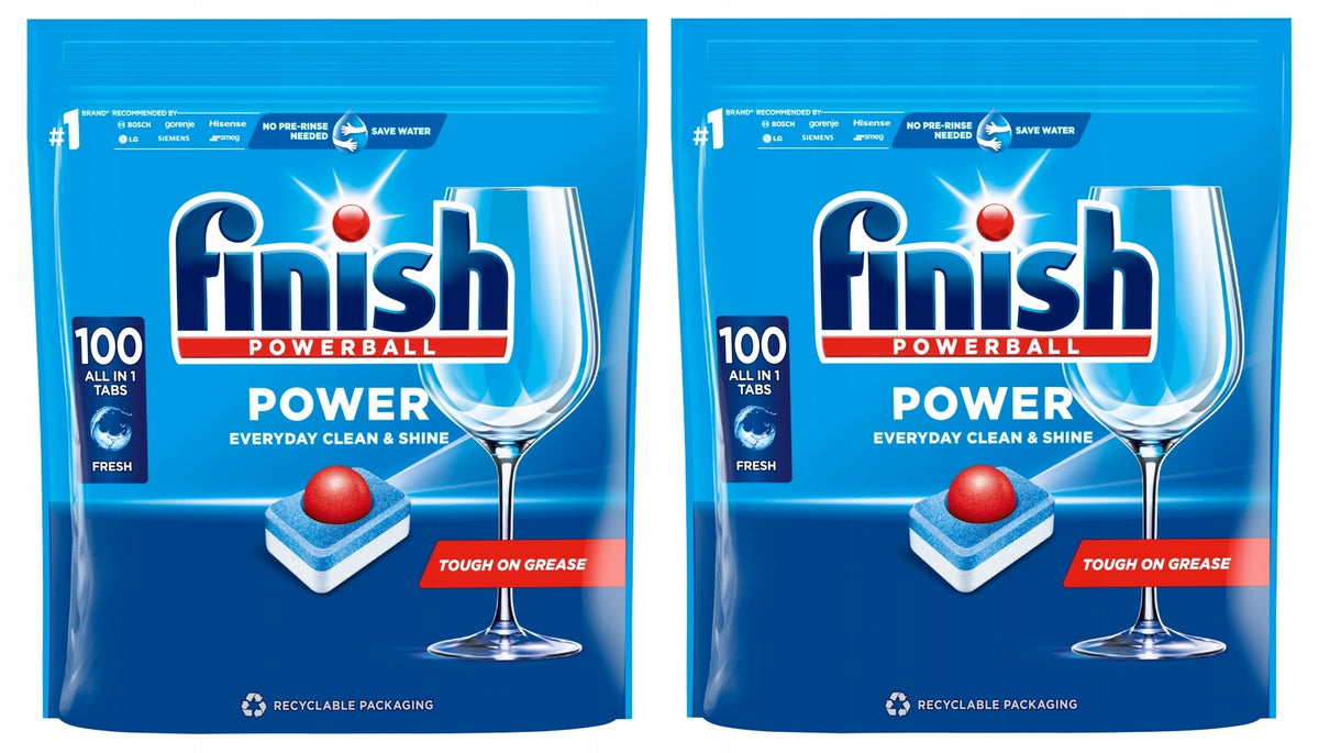 Finish Power All in 1 Dishwasher Tablets 200 Pack