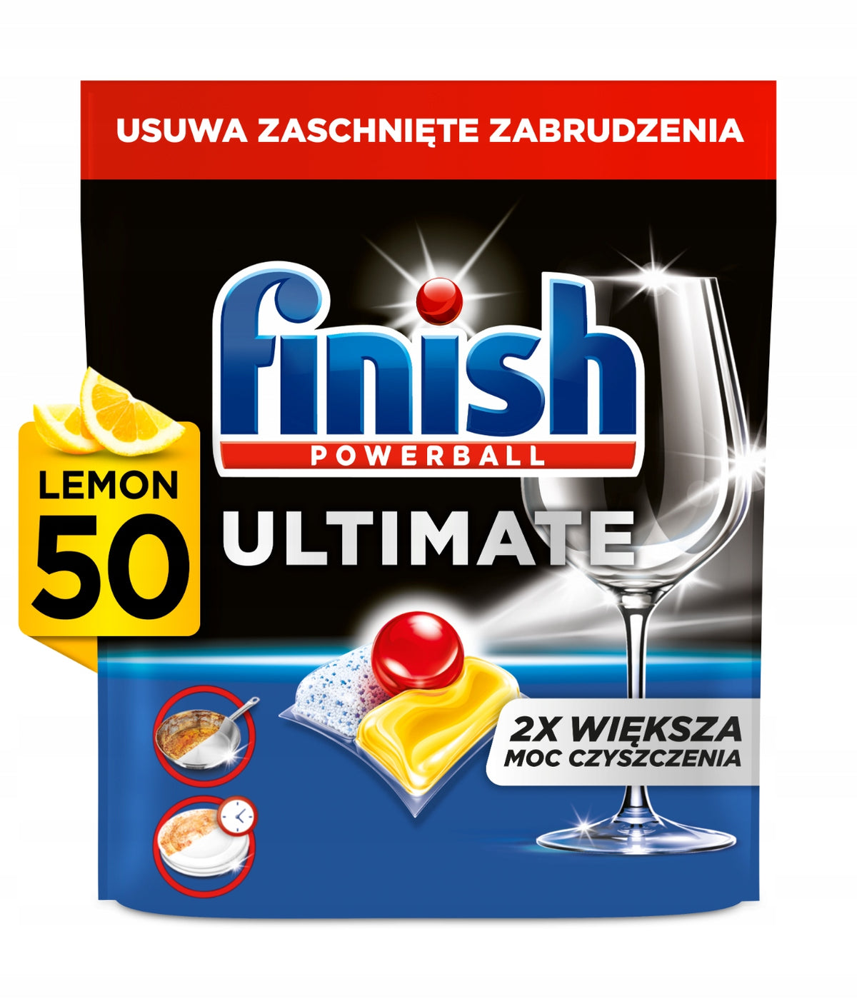 Finish Ultimate All-in-1 Dishwasher Capsules Scent Lemon 50 Pcs