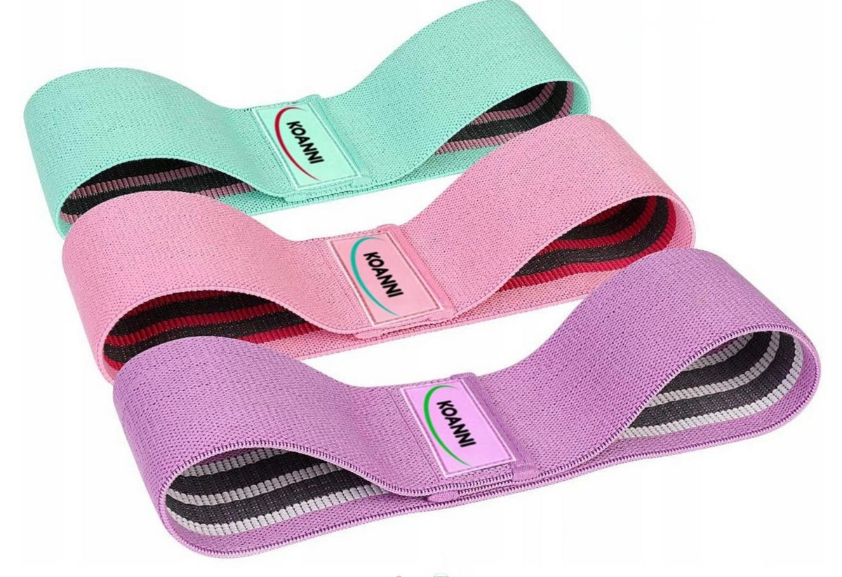 Fitness Rubber Exercise Set Training Tapes 3 Pcs Material Quality Manufacturer code Koanii