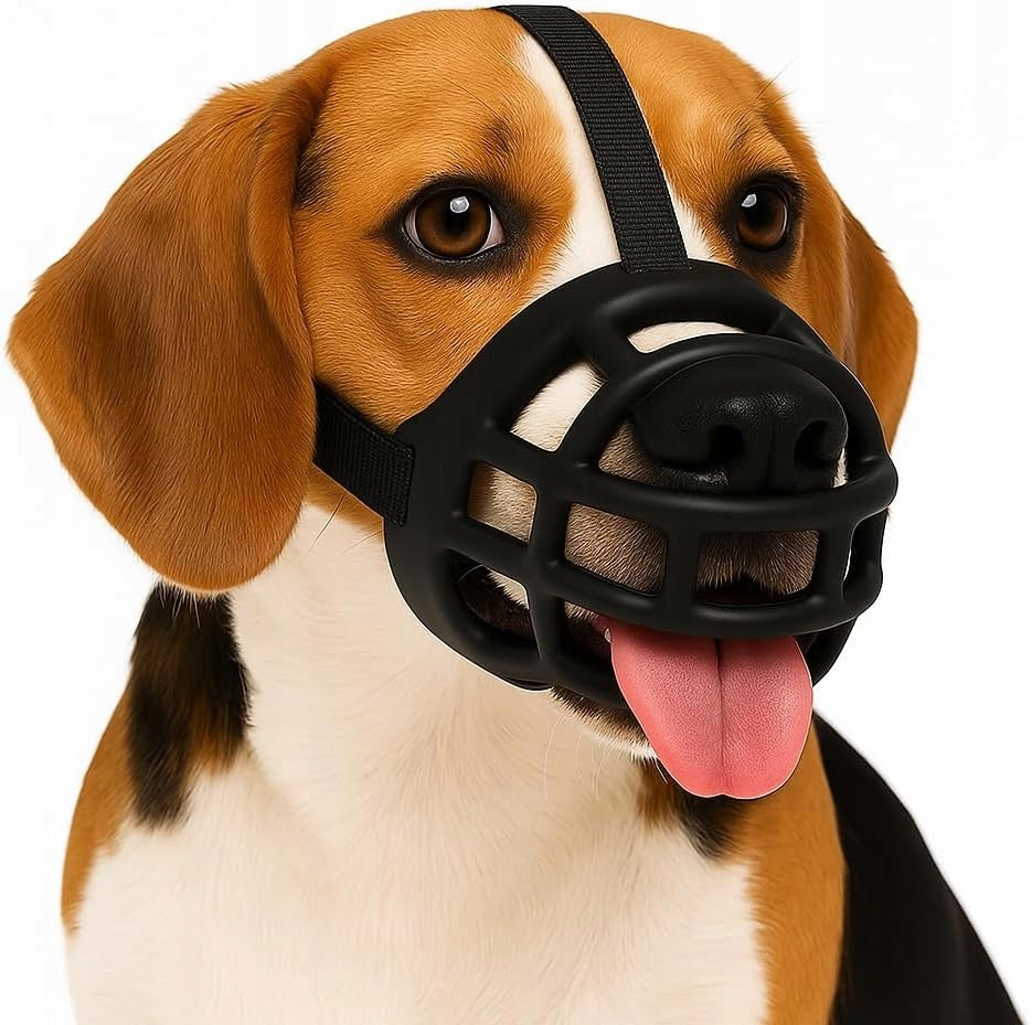 Flamingo silicone L muzzle, adjustable, comfortable, ideal for walks
