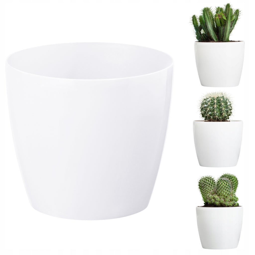 Flowerpot Pot Cover Magnolia Smooth, diameter 18cm, white