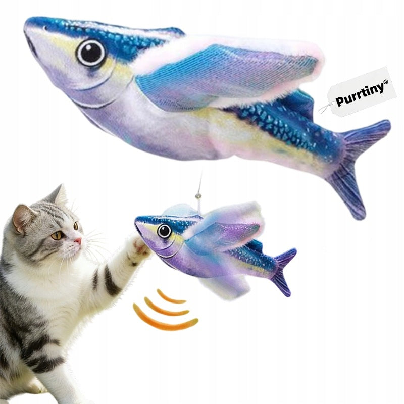 Flying Bird USB Cat Toy with Sound and Catnip