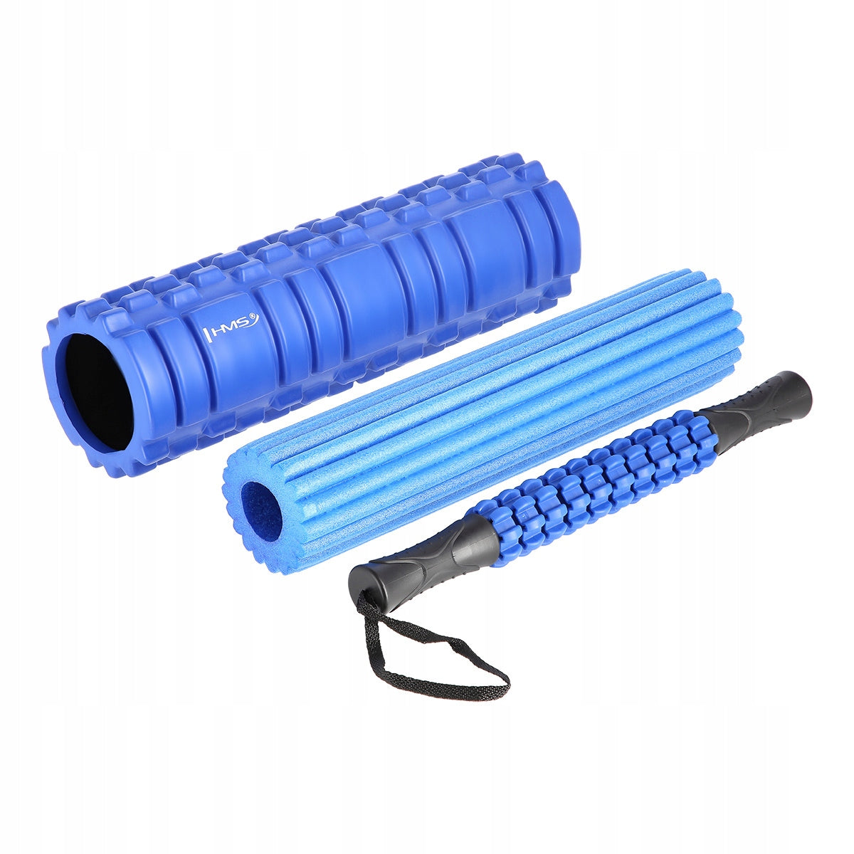 Foam roller-roller 3in1 HMS FS118 S blue Packaging status original