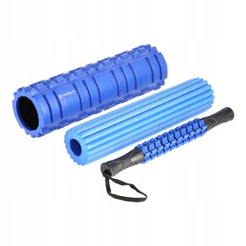 Foam roller-roller 3in1 HMS FS118 S blue