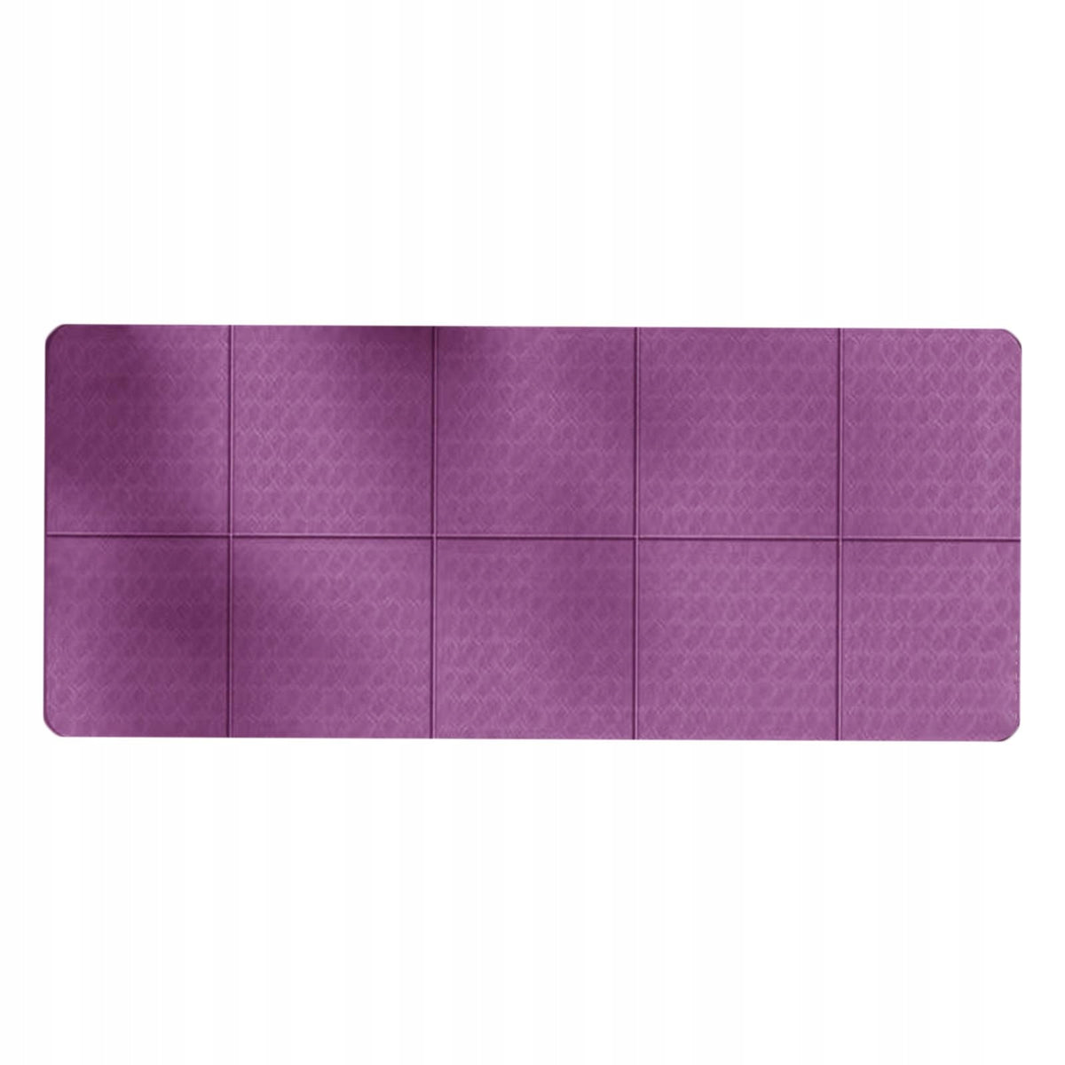 Folding Yoga Mat for Women Easy to Carry Outdoor Camping Mat Purple