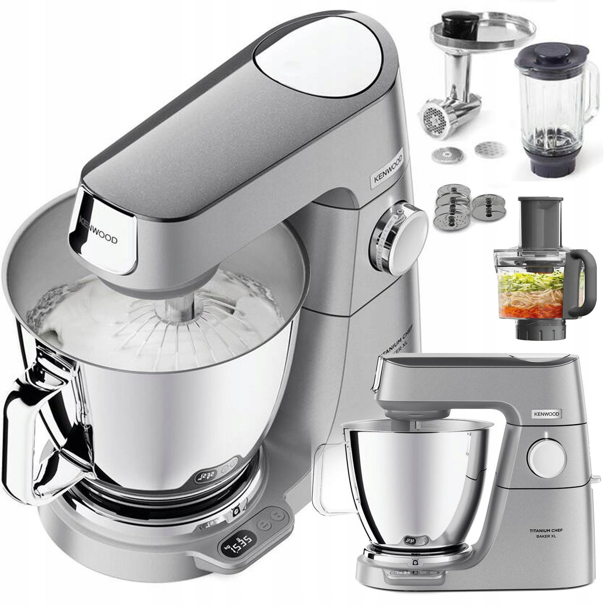 Food Processor KENWOOD Titanium Chef Baker XL KVL85.704SI