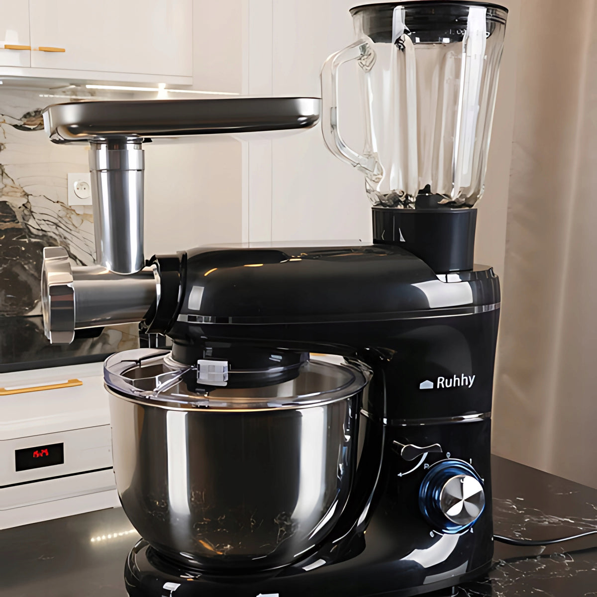 Food processor Ruhhy black 1500 W 6,10 l multifunctional planetary