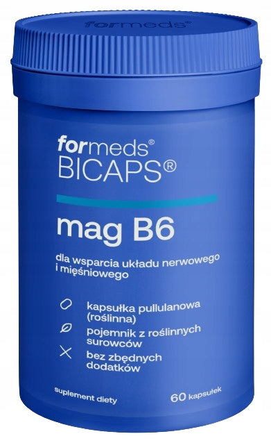 ForMeds Bicaps MAG B6 Magnesium citrate 60 kaps PURE COMPOSITION MAGNESIUM SPASMS Medical device no