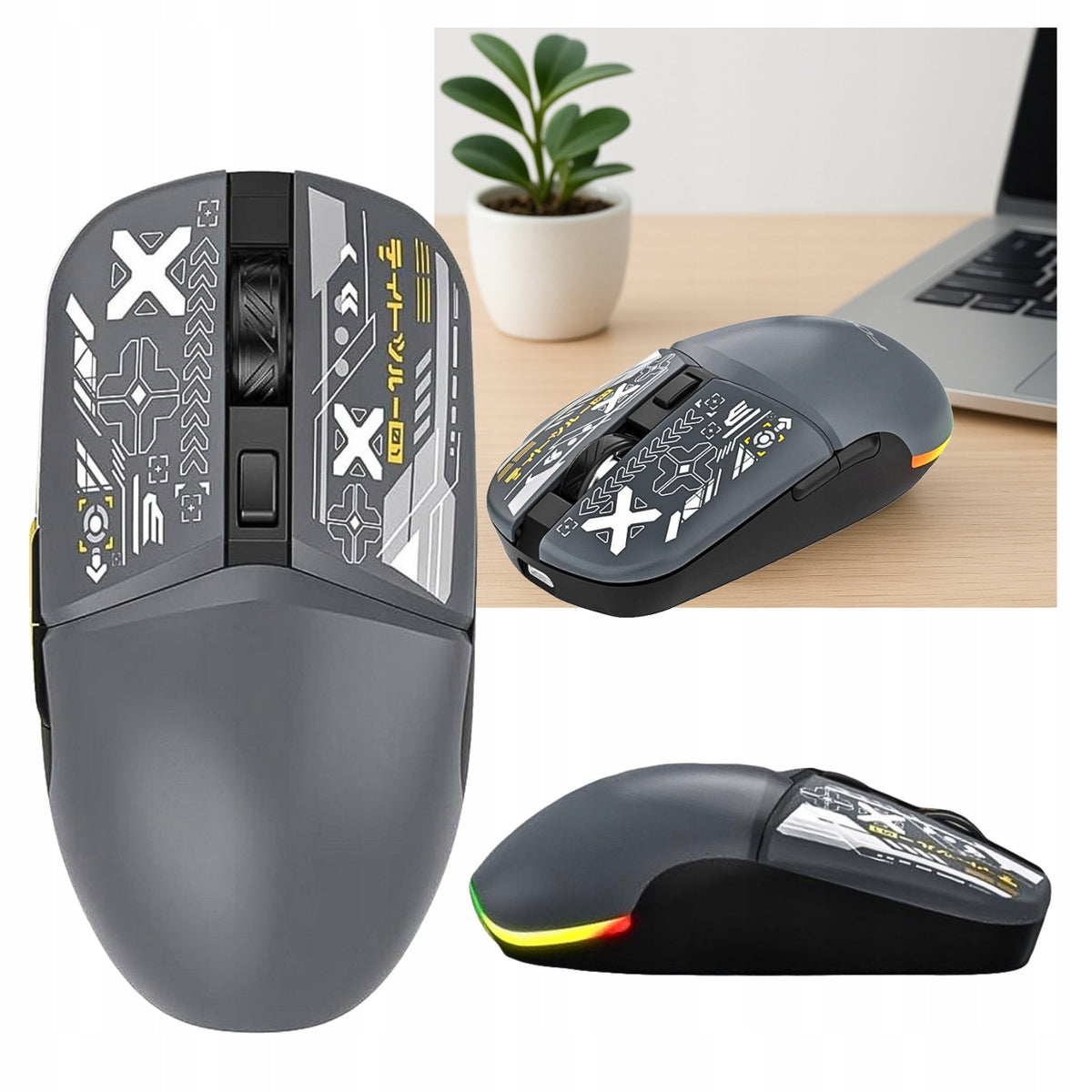Forev -210 Grey 2.4G Wireless + Bluetooth Computer Mouse
