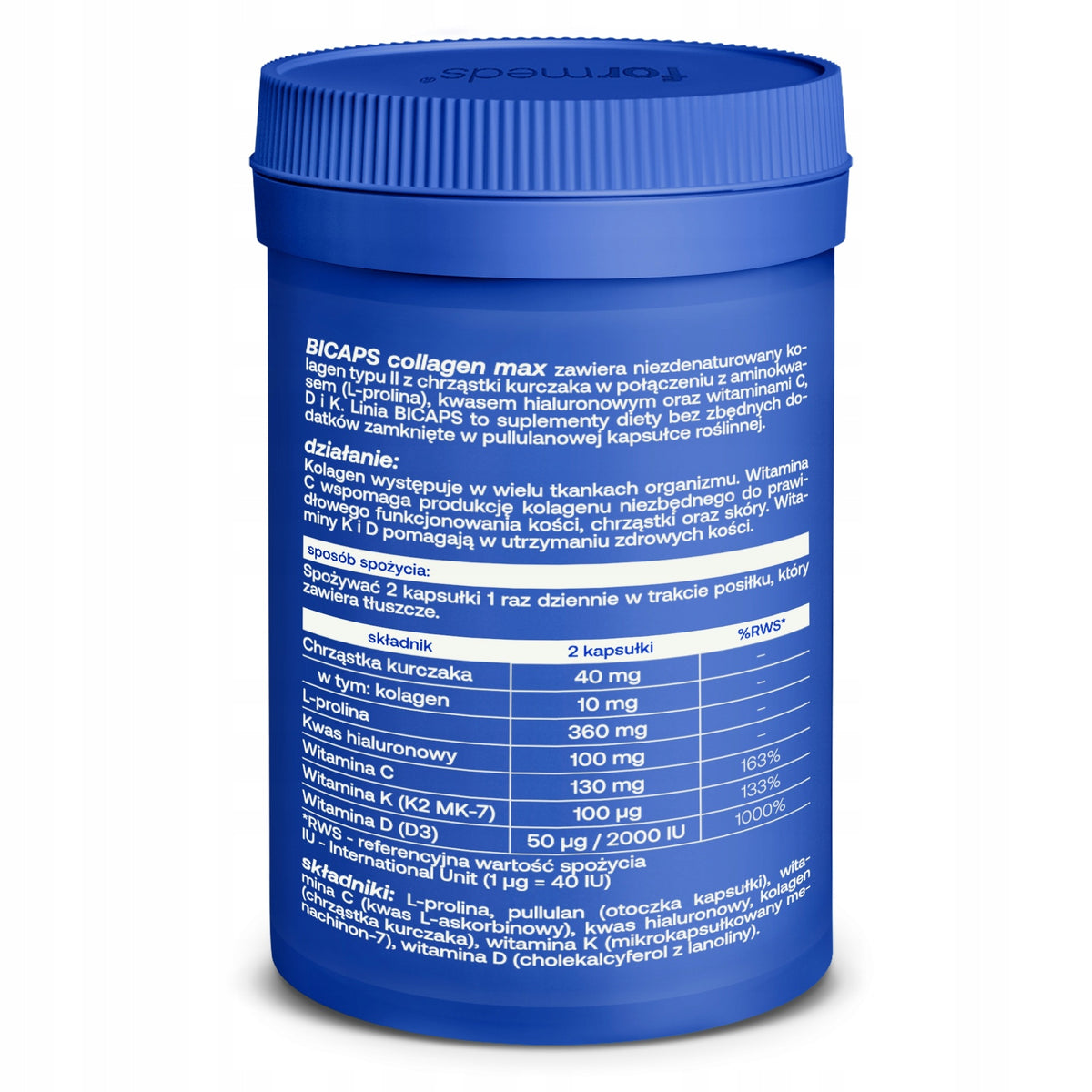 Formeds BICAPS collagen max 60 capsules Packaging status original