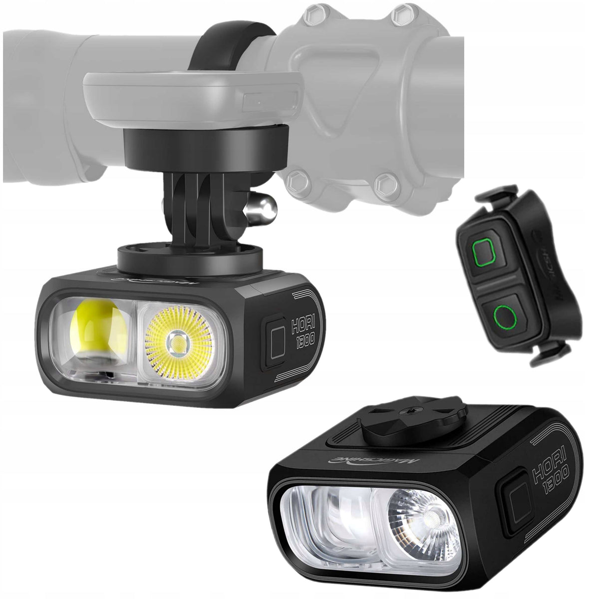Front Light Magicshine HORI 1300 with Remote Control USB-C IPX6 1300lm