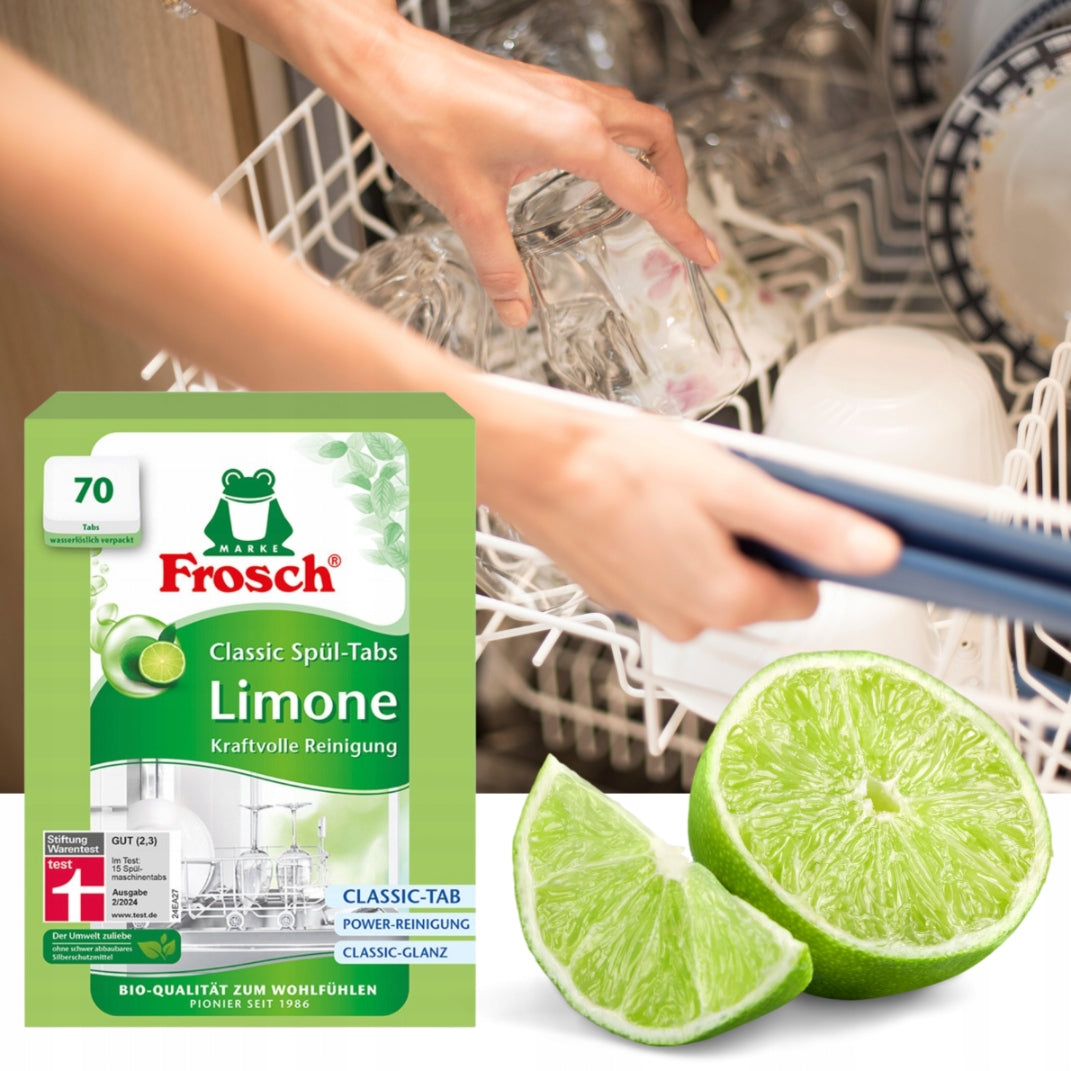 Frosch Classic Limone Dishwasher Tablets Effective Biodegradable 70 Pack Trade name other