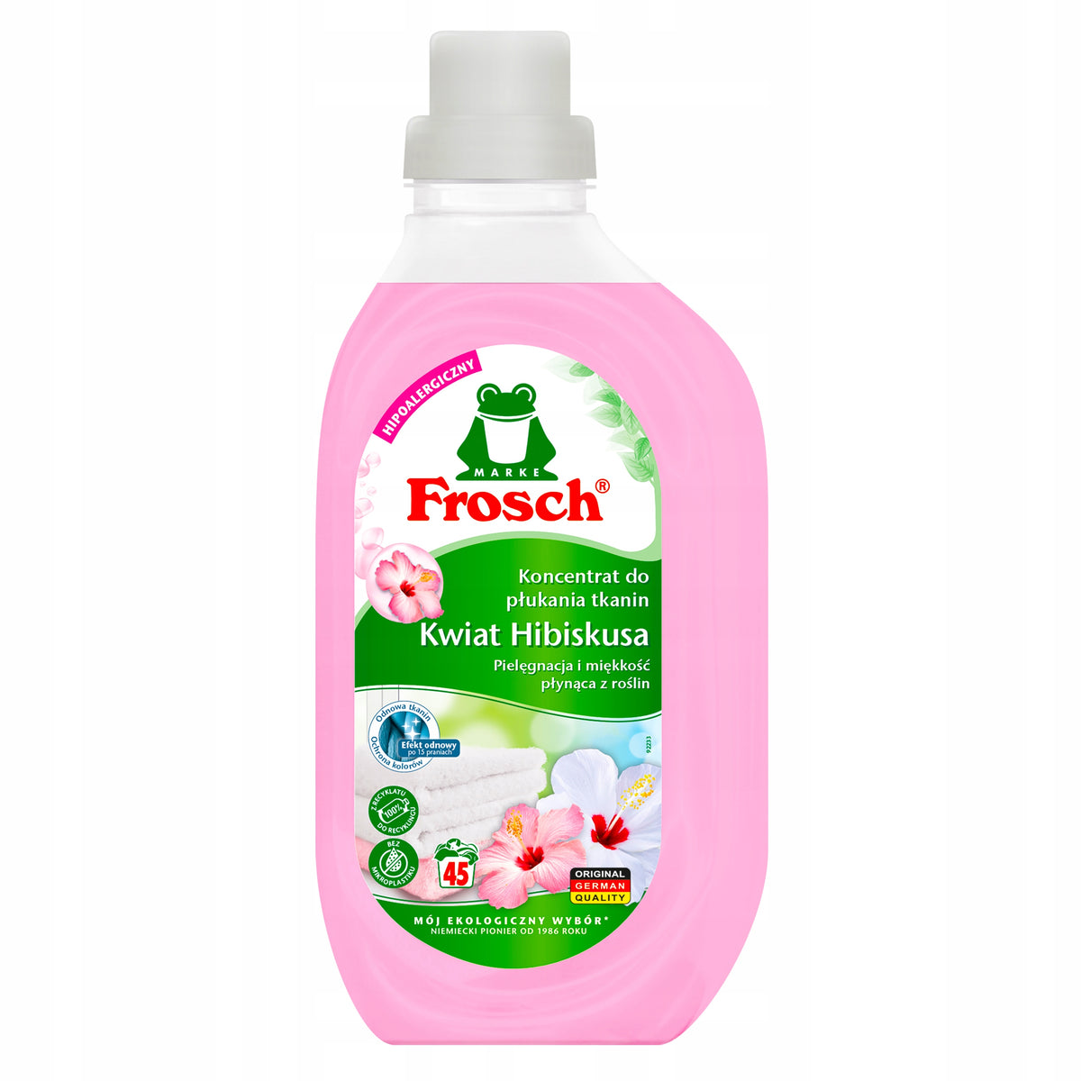 Frosch Fabric Rinsing Concentrate Hibiscus Flower 45 Washes 900 ml Packaging status original