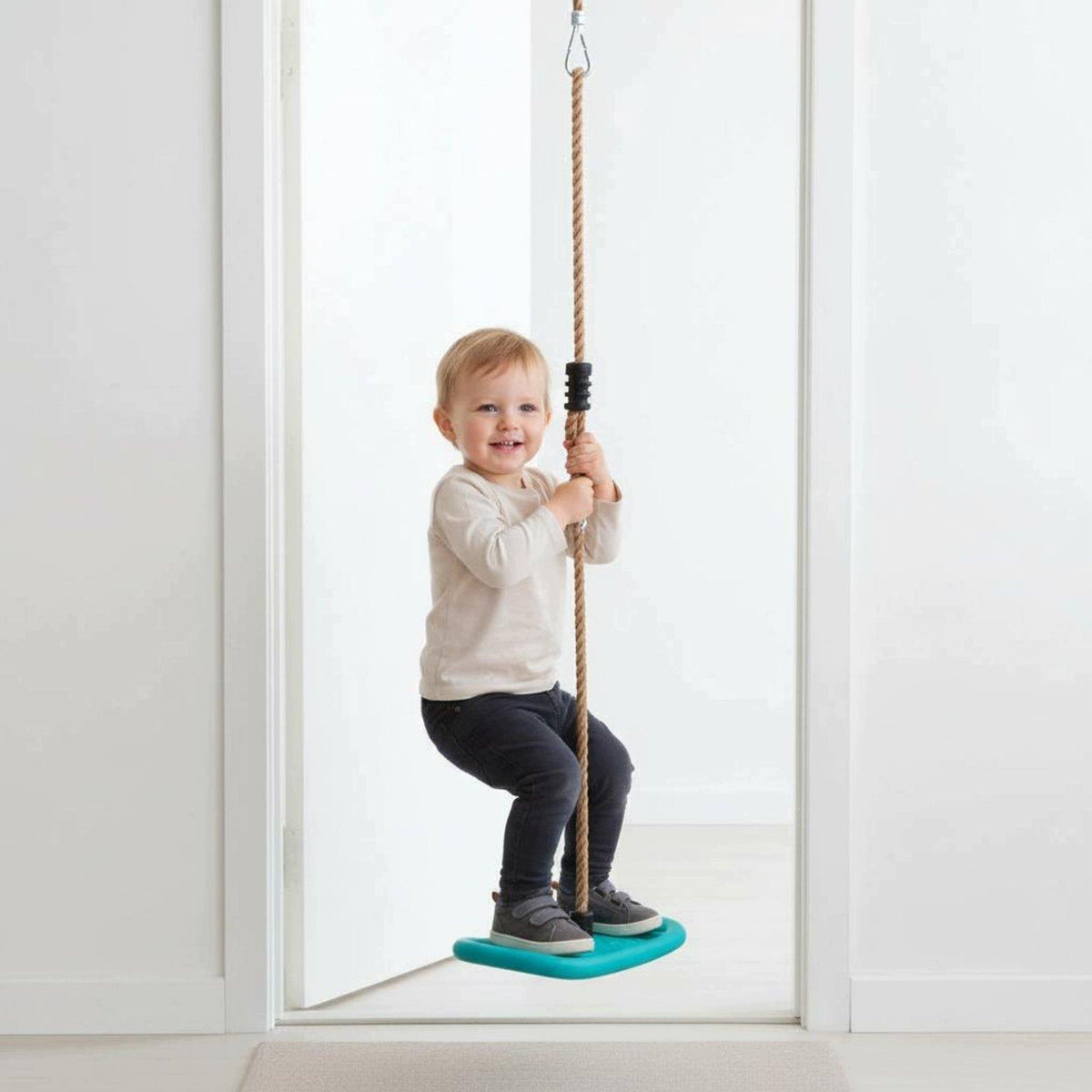 Function Young Child Swing Easy to Install Indoor Tree Swing for Sky Blue Packaging status original