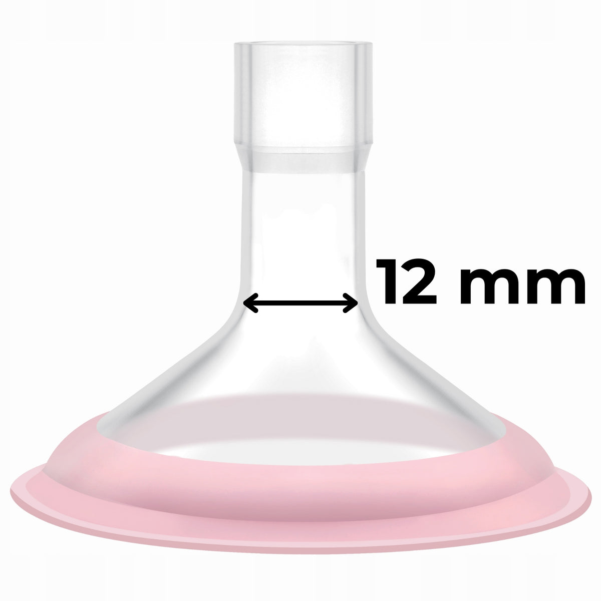 Funnel for breast pump wide angle 12 mm
