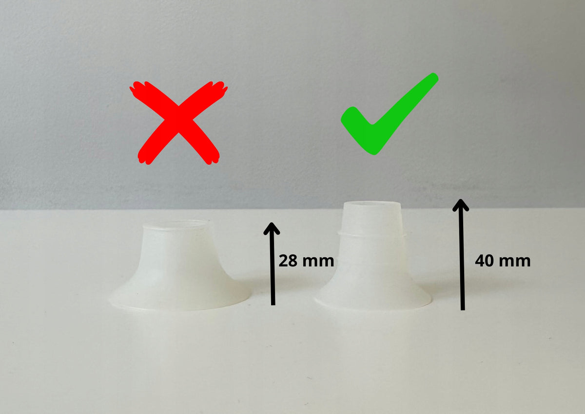 Funnel insert 25 mm long size 18 mm Packaging status original