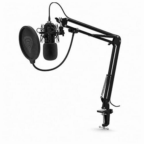 GAMING MICROPHONE USB GENESIS RADIO 400 G2 FOR STREAMING GAMES steel