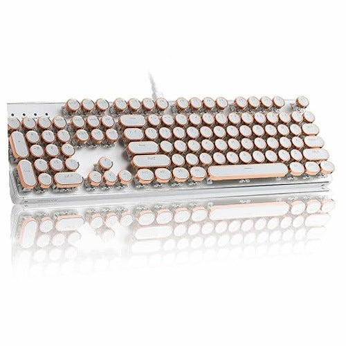 GAMING RETRO METAL HOT SWAP RGB MECHANICAL KEYBOARD FOR GAMER