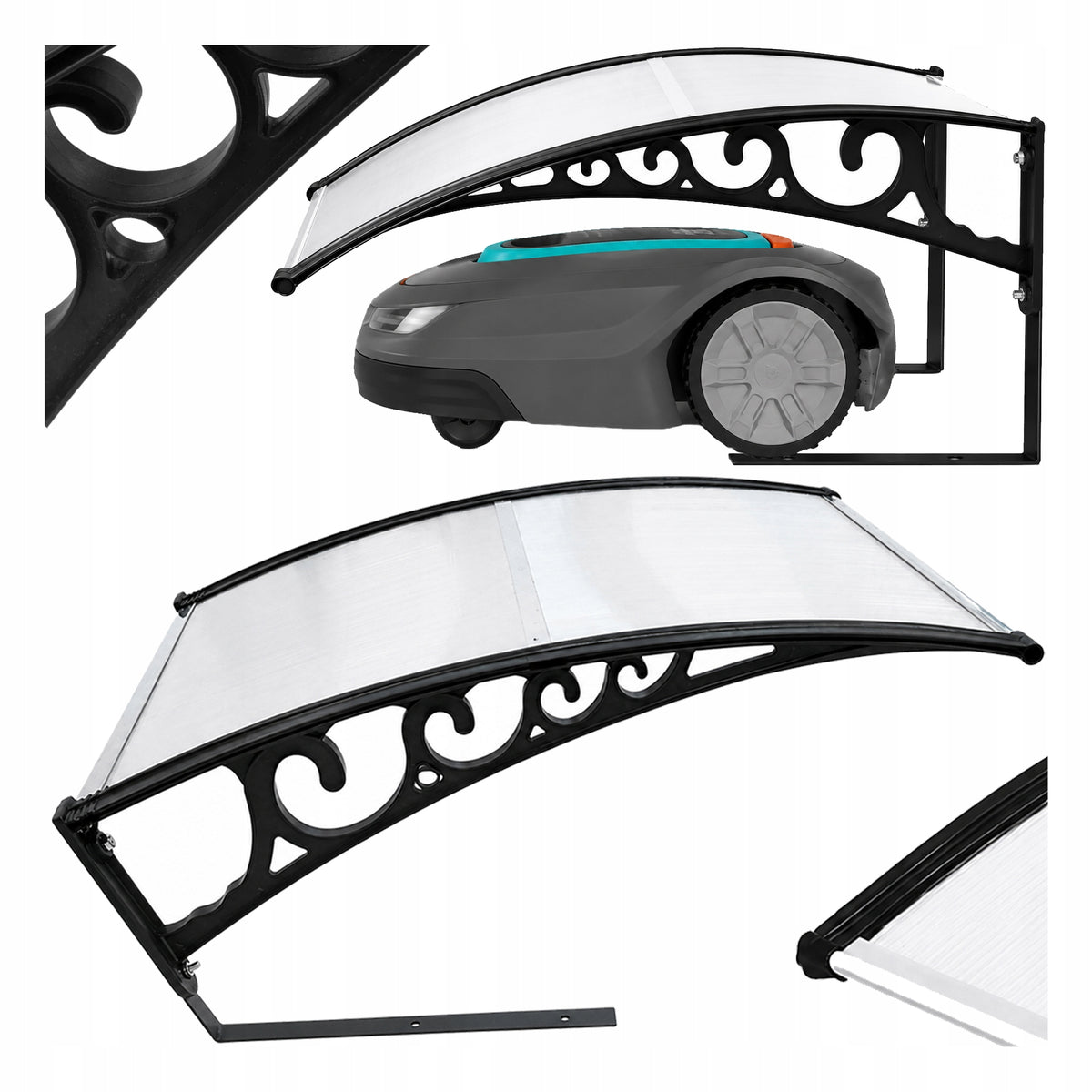 GARAGE FOR ROBOTIC MOWER CANOPY MOWER SOLID 100X80 CANOPY COVER Packaging status original