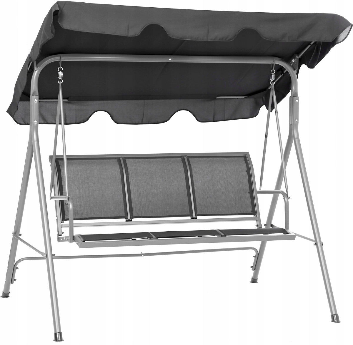GARDEN SWING 3-SEAT ROCKING BENCH CANOPY