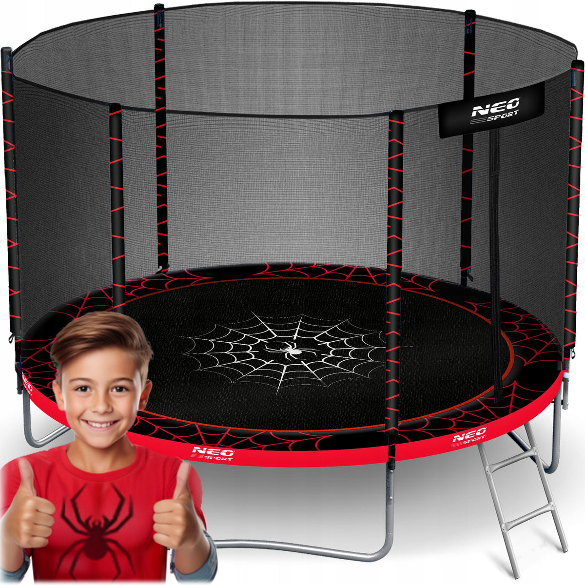 GARDEN TRAMPOLINE SPIDER 252cm 8ft NEOSPORT model 2025