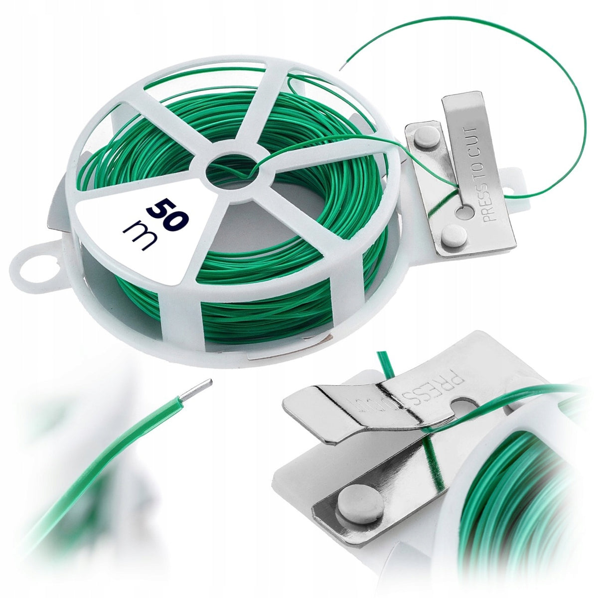 GARDEN WIRE 50 M COATED WITH CUTTER PLANT BINDING