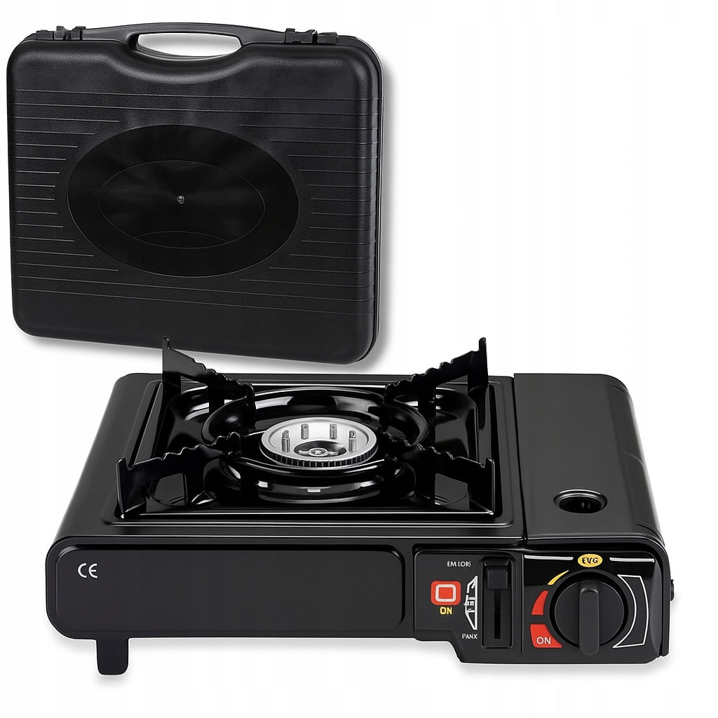 GAS STOVE TOURIST FIELD PORTABLE FOR GAS CARTRIDGE WITH SUITCASE