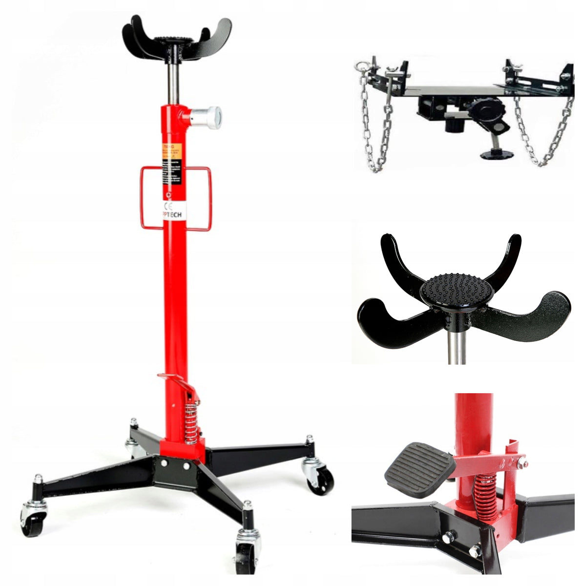 GEARBOX LIFTER 750KG+ADAPTER 2 FUNK+RUBBER SOLID SET