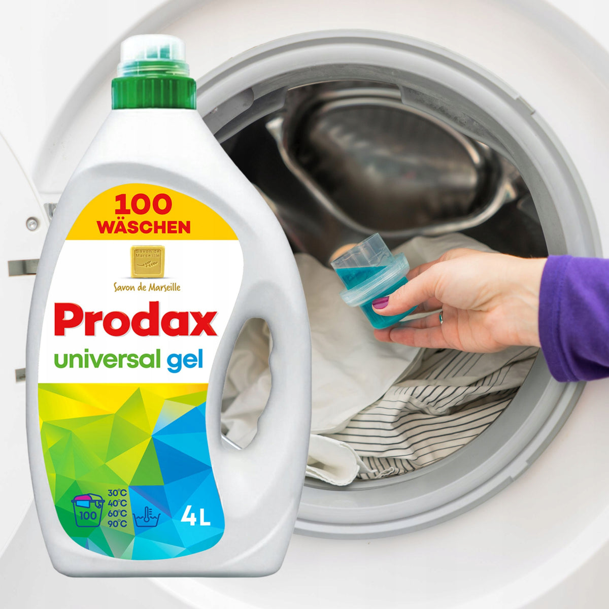 GERMAN WASHING GEL UNIVERSAL PRODAX PROFESSIONAL CHEMISTRY 2x4l EFFICIENT Brand Prodax