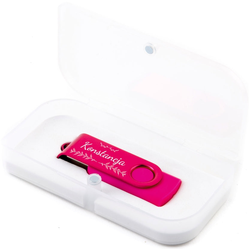 GIFT Pendrive ENGRAVING 2 GB USB 2.0 + box + NAME ENGRAVING