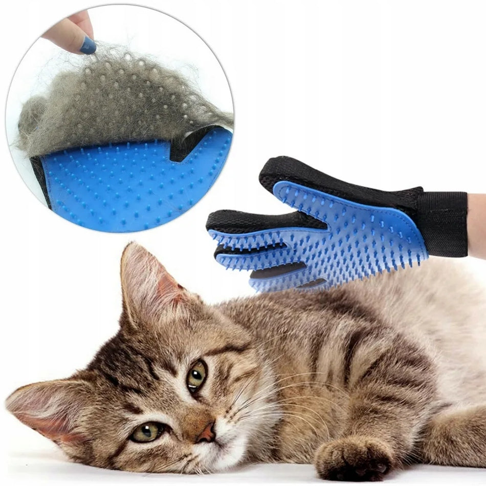 GLOVE BRUSH FOR COMBING HAIR STROKING COMBING FOR CAT DOG Packaging status original