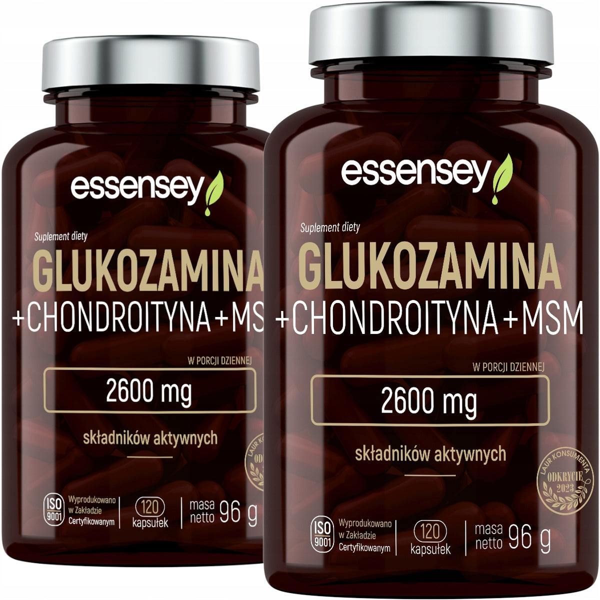 GLUCOSAMINE + CHONDROITIN SULFATE + MSM 2600MG FOR SENIOR ATHLETES